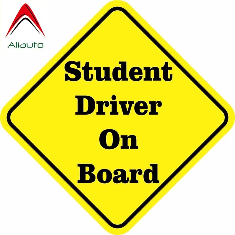 Aliauto креативные автомобильные стикеры драйвер студента на борту аксессуары