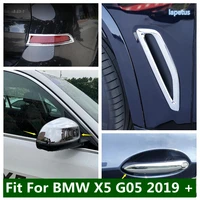 outer body fender leaf ac air condition vent outlet rearview mirror cover trim chrome accessories for bmw x5 g05 2019 2022