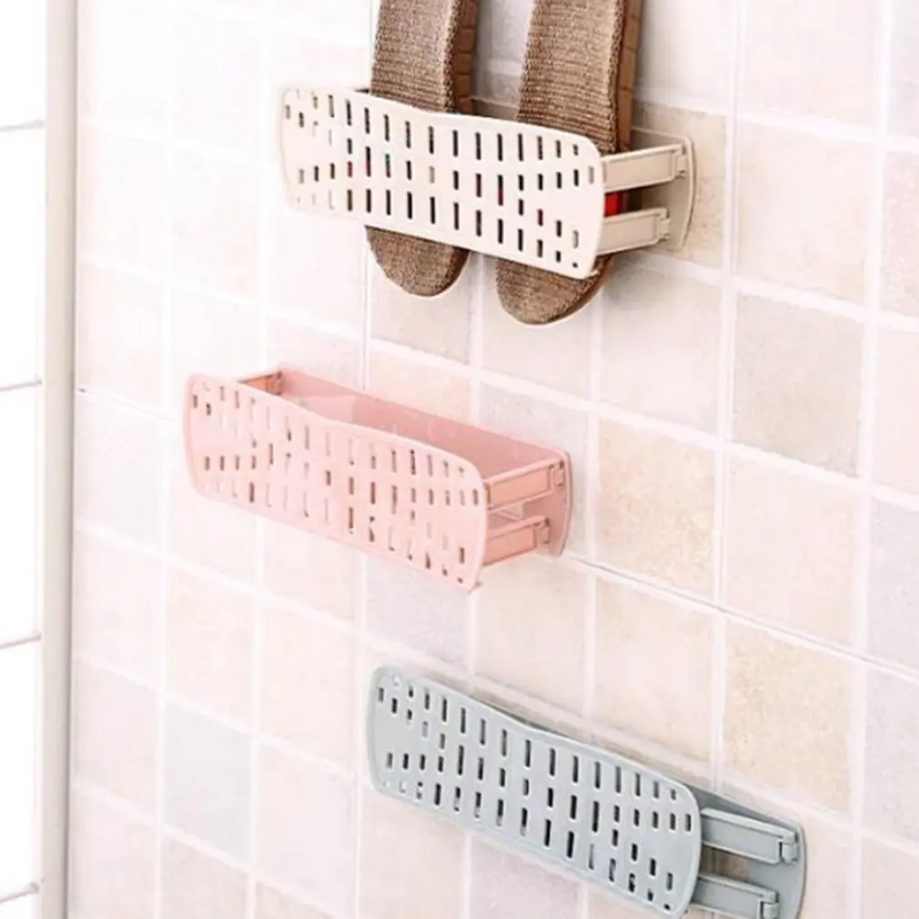 Настенный самоклеящийся стеллаж для обуви креативная Складная стойка хранения