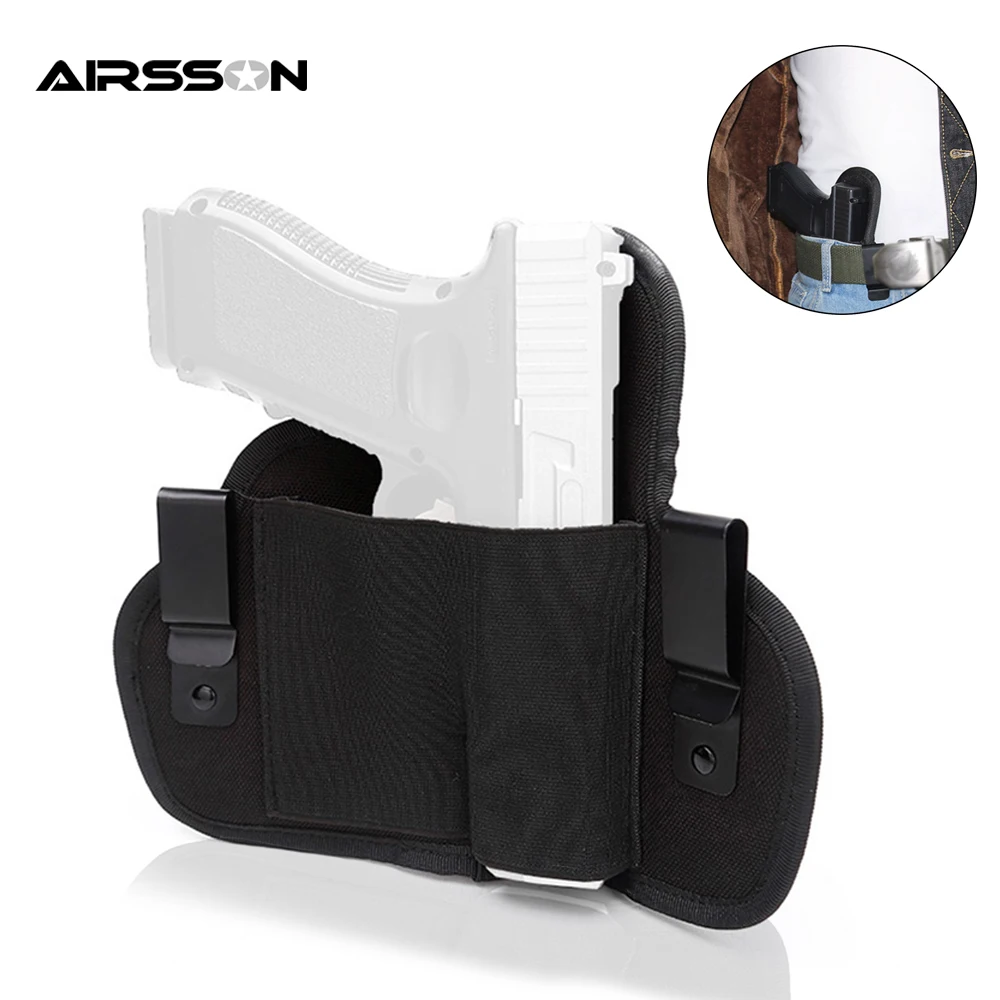 

Universal Tactical Gun Holster Concealed Carry Pistol Holster for Left Right Hand Metal Belt Clip Outdoor Hunting Accessories