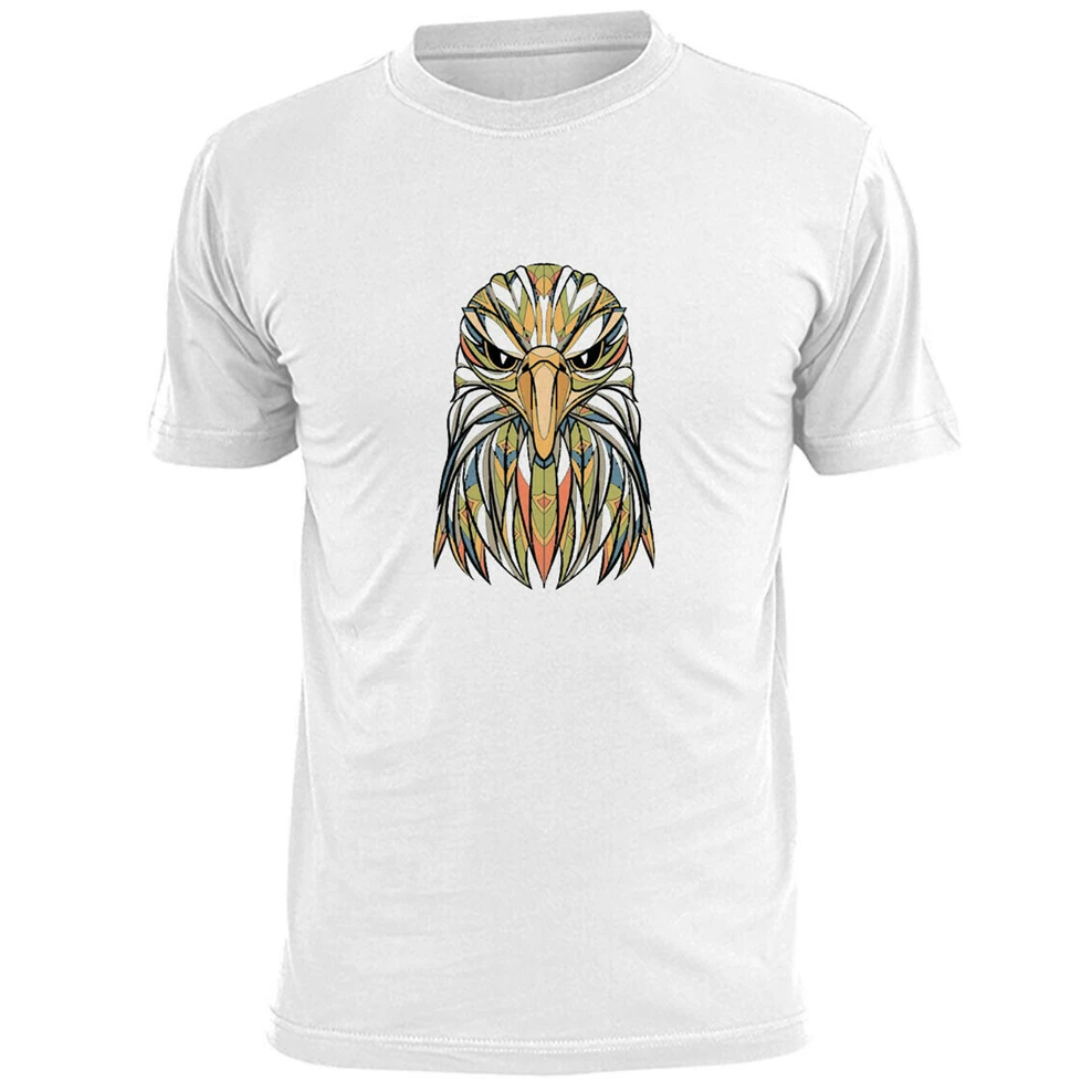 Мужская Этническая цветная футболка с головой орла дикая природа птицы Homme