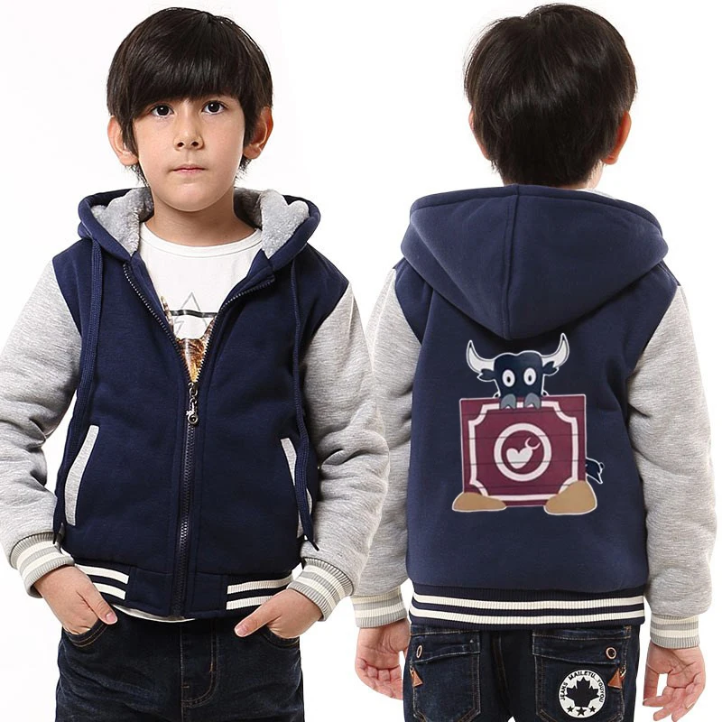 COYOUNG/брендовые Детские плотные толстовки с капюшоном серая толстовка на молнии