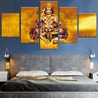 5 шт. индийская обезьяна Властелин Hanuman Shri Ram картины на холсте принты Настенная картина домашний декор для гостиной плакат в рамке