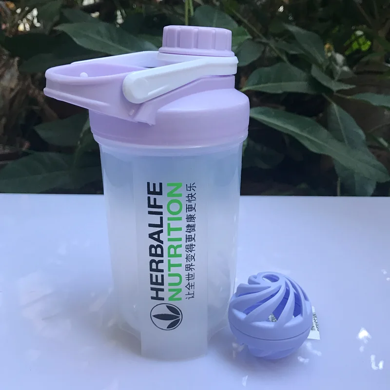 4 ярких цвета 500 мл новый дизайн портативная Спортивная бутылка Herbalife для