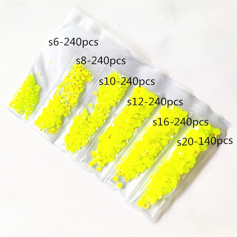 Все размеры стеклянные флуоресцентные Серебристые Аврора кристалл AB не горячей