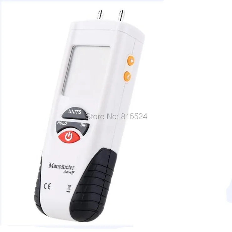 HT-1891 Digital Manometer Air Pressure Meter Differential Gauge Kit 55H2O to +55H2O Data Hold Medidor Presion | Инструменты