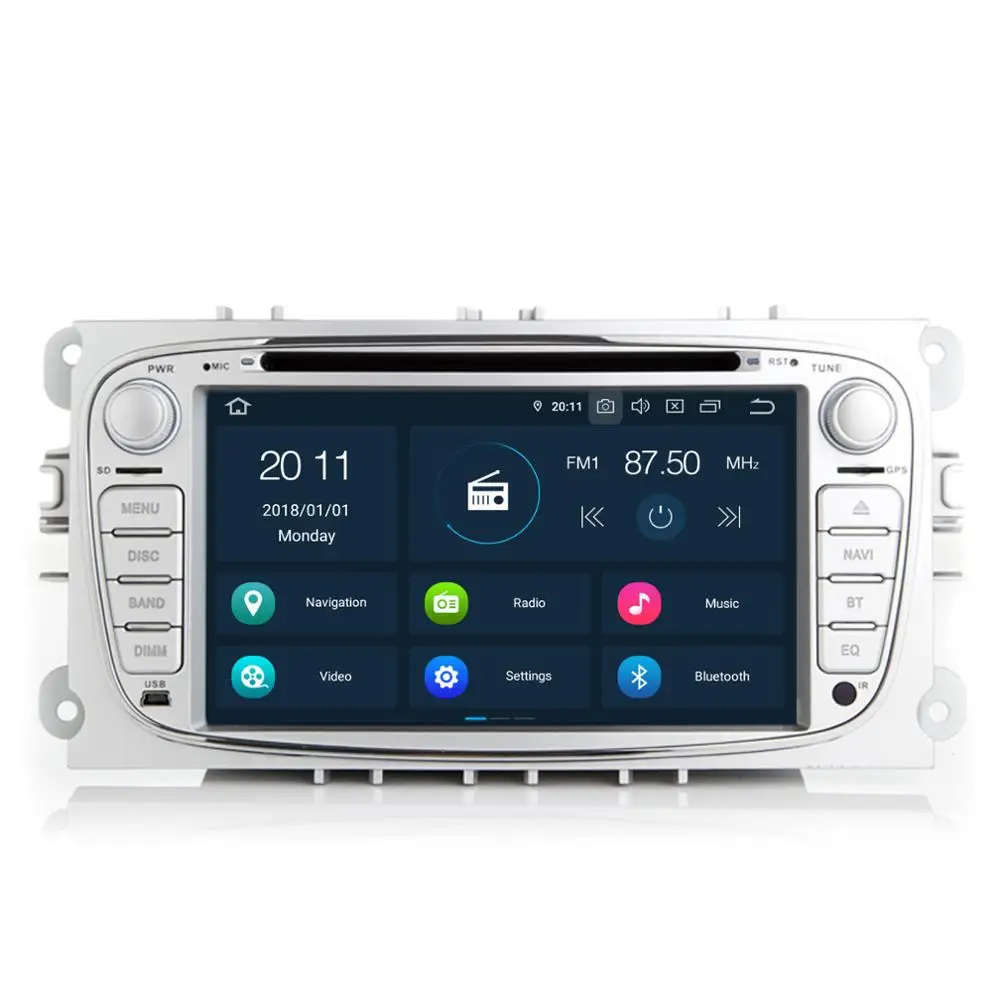 COIKA 7 &quotAndroid 9 0 система 4 + 64G RAM Автомобильный DVD Радио для Ford Focus Mondeo Galaxy GPS стерео BT