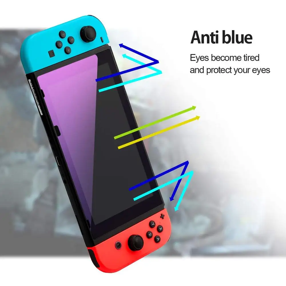 7 в 1 роскошный защитный жесткий чехол Nintendo Switch с закаленным стеклом сумка для