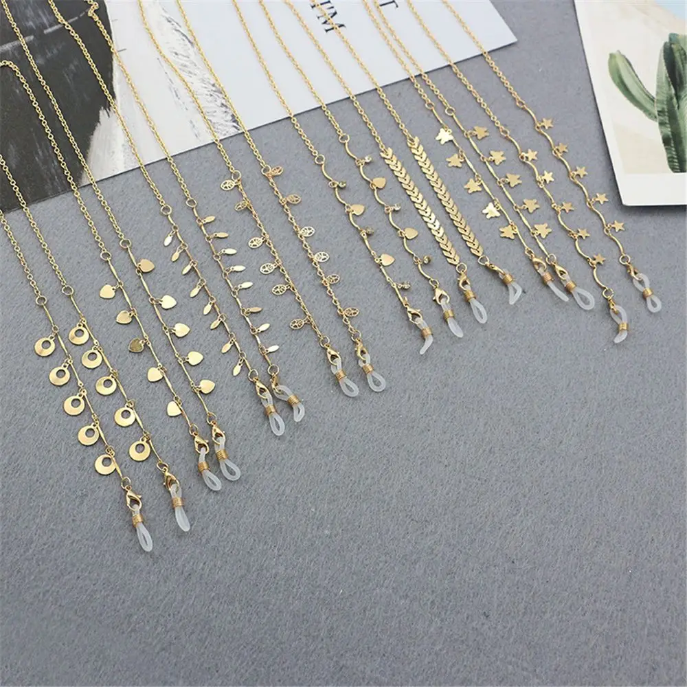 

Women Men Non-slip Outdoor Sports Metal Glasses Holder Strap Eyewear Braid Sunglasses Lanyard Glasses Chain Holder