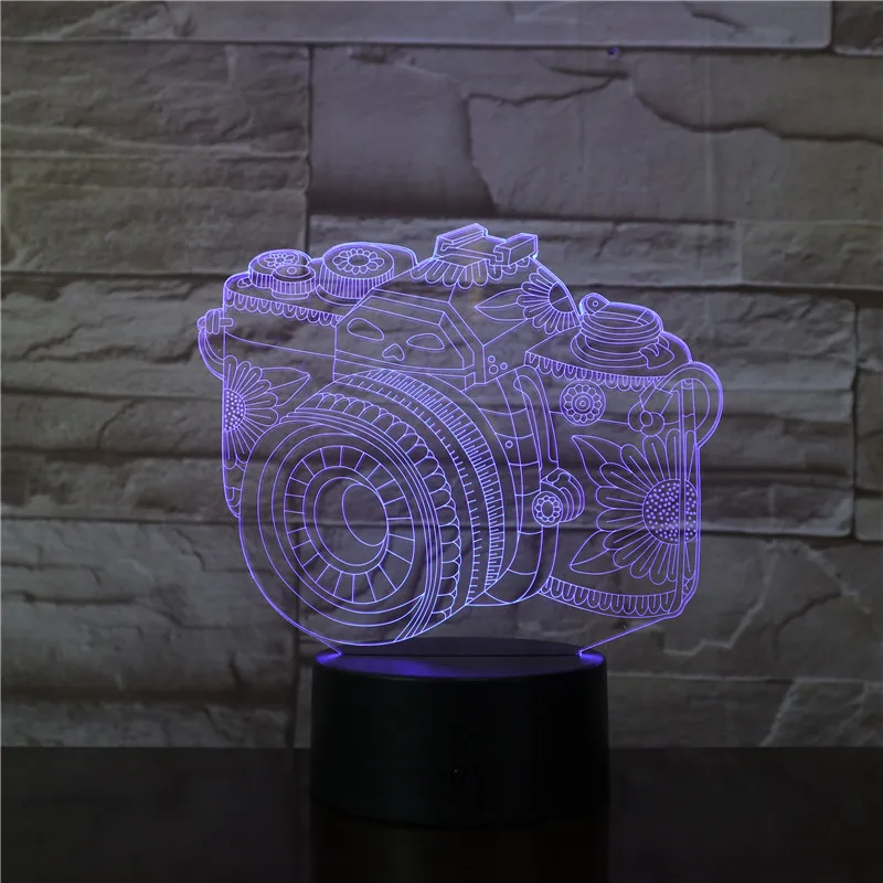 Камера 3D USB светодиодный светильник украшение для дома детская одежда сна Цвета