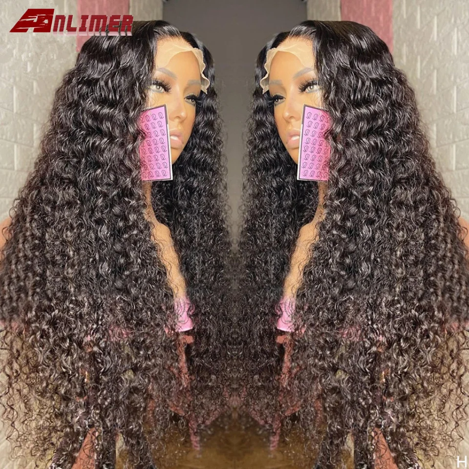 

Indian Deep Curly 13x4 Lace Front Wig Human Hair Wigs For Black Women Deep Wave 4x4 Glueless Lace Closure Wig Prelucked Hairline