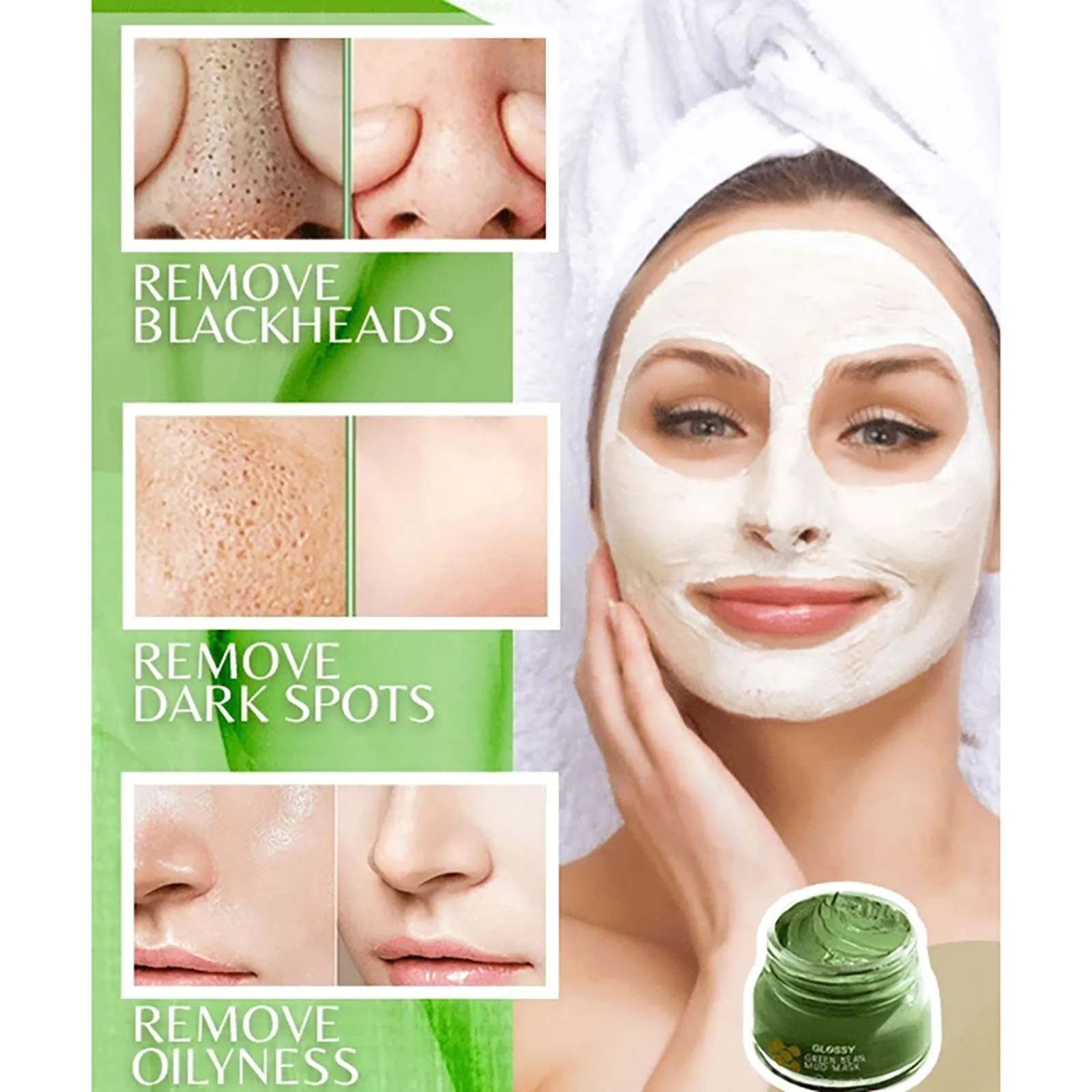 

Deep Cleansing Mask To Shrink Pores Blackheads Whitening And acne Masks