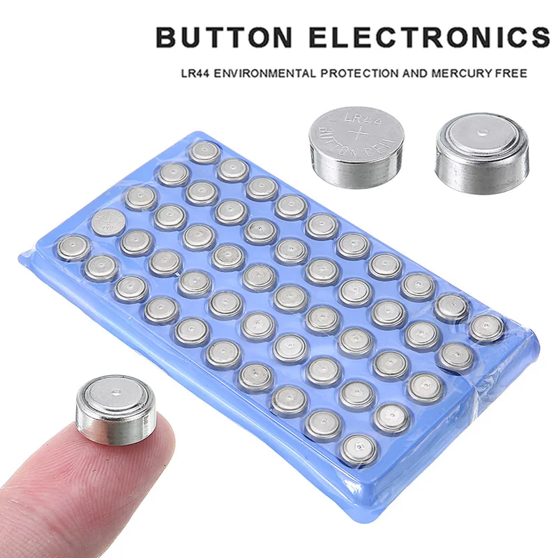 Pohiks 50pcs High Quality Button Battery LR44 AG13 L1154 357 SR44 1.5V Watch Batteries For Toys Watches Electronic Clock