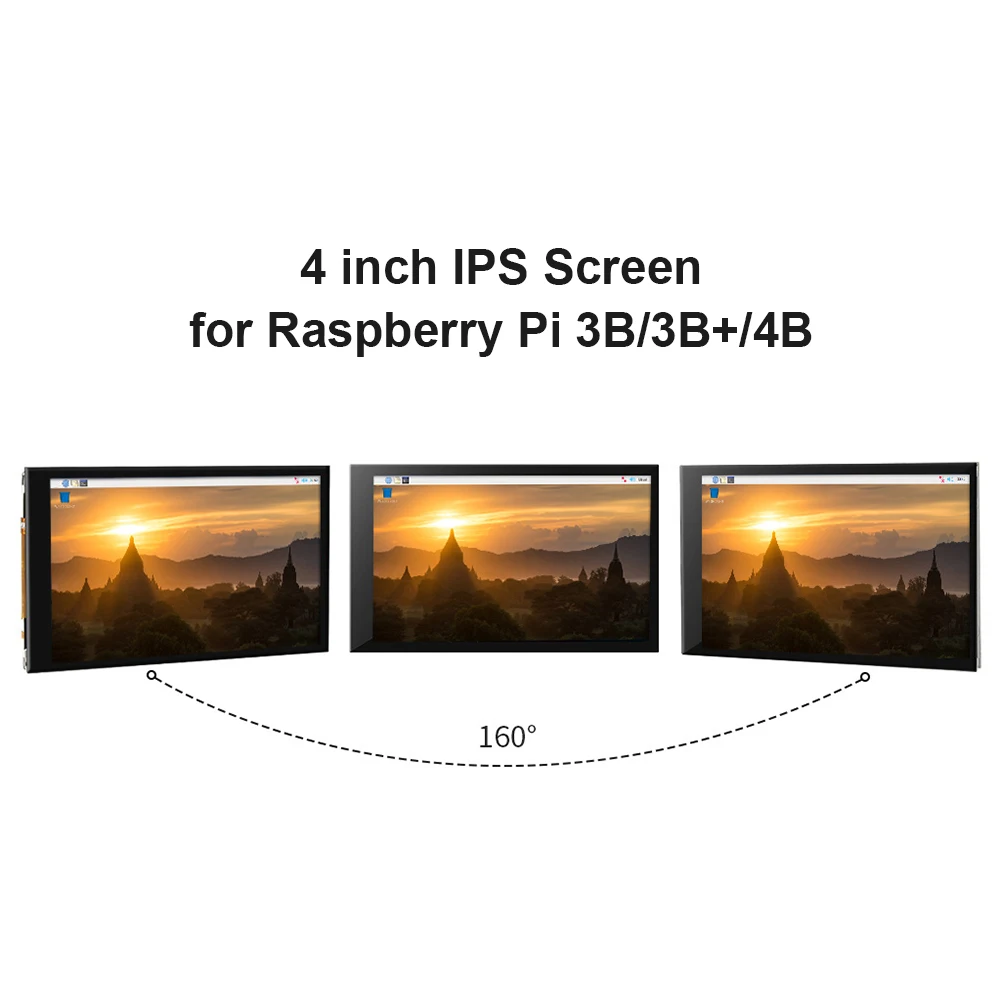 

4.0 inch IPS Portable Monitor Touch Display Screens for Raspberry Pi 3B 3B 4B Resolution IPS Display TFT LCD