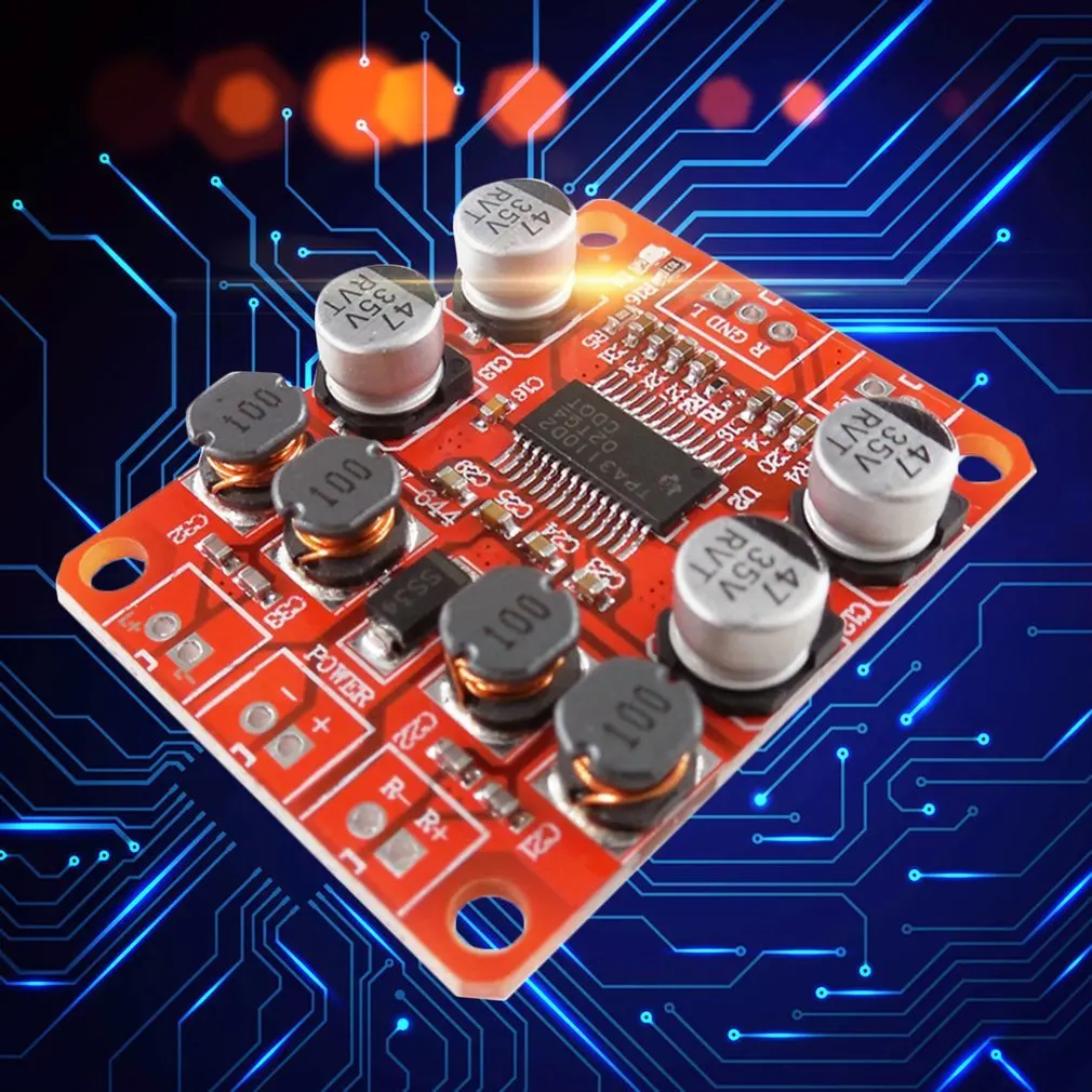 HW-644 TPA3110 Chip Digital Power Amplifier Module 2x15W Dual Channel Stereo Sound DIY Speaker Board | Электроника