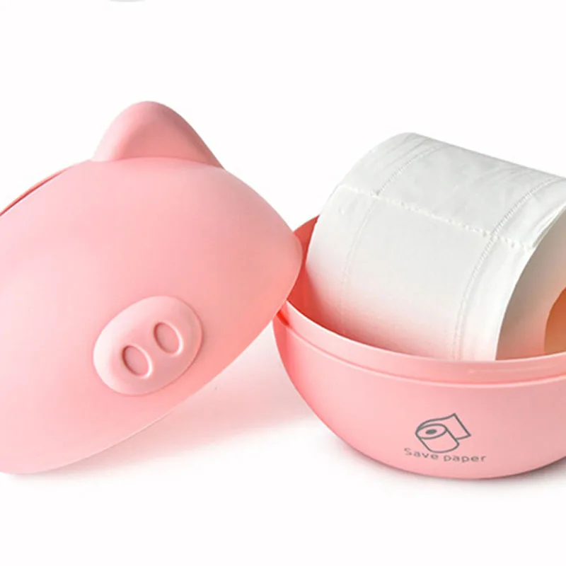

Creative Cute Cartoon Piglet Tissue Box Simple Nordic Style Paper Roll Paper Universal Tissue Box Living Room Storage Box