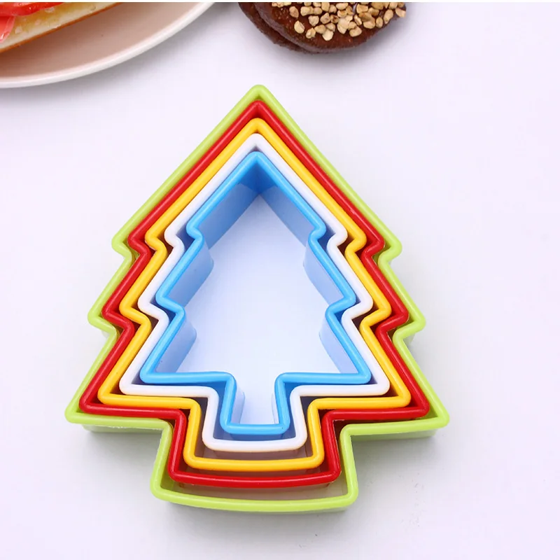 5 шт. красочные формы для печенья набор пластиковых штамп форма вырезания