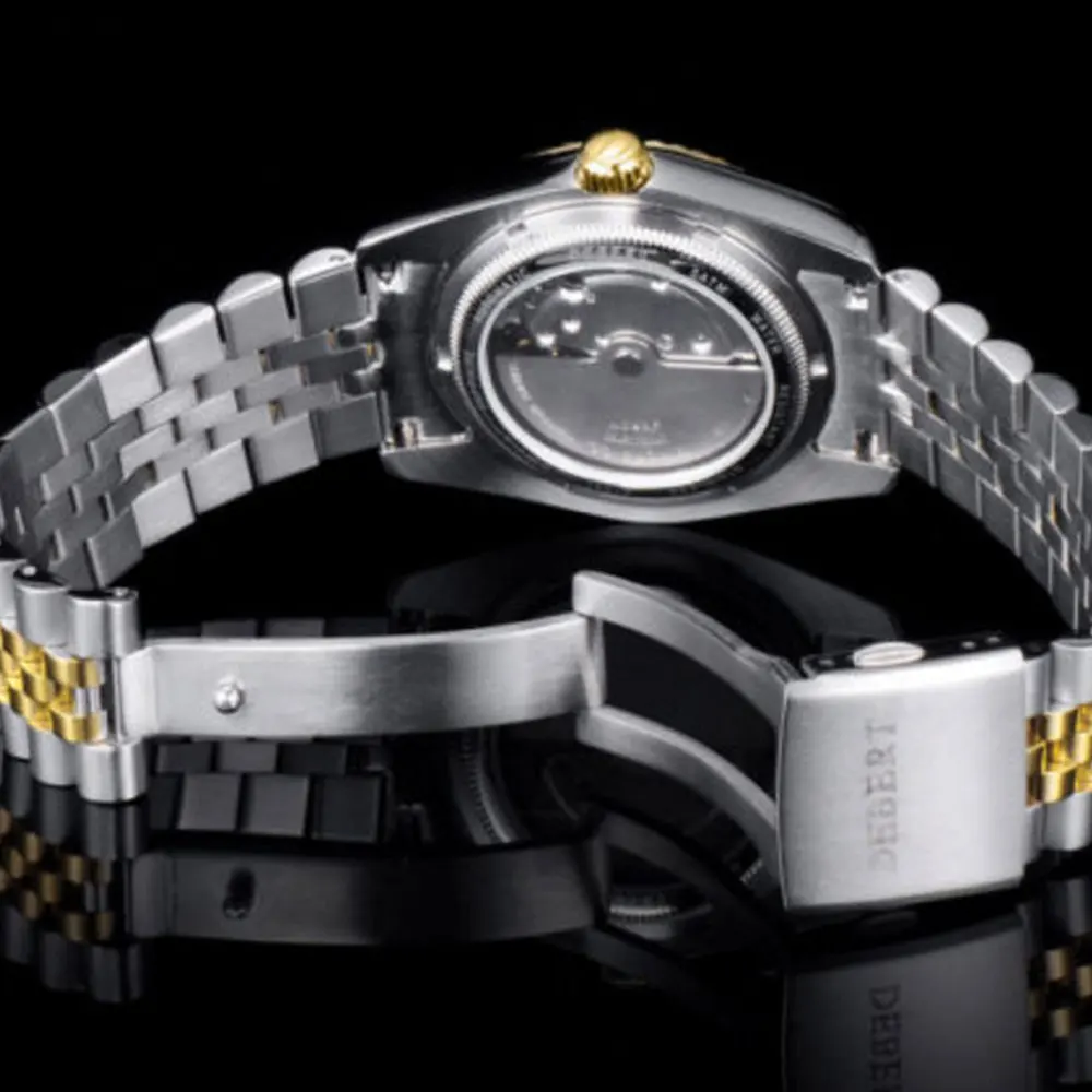 Мужские наручные часы с автоподзаводом debert черный циферблат 21 драгоценность miyota