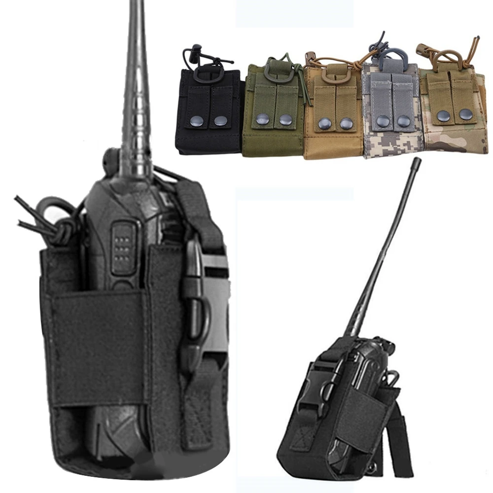 

Hunting Walkie hunting Talkie Holder Bag Tactical Sports Pendant Military Outdoor Molle Nylon Radio Magazine Mag Pouch Pocket
