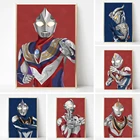 Постер из классического японского аниме Ультрамен, HD Печать на холсте, настенная живопись, Декор для дома