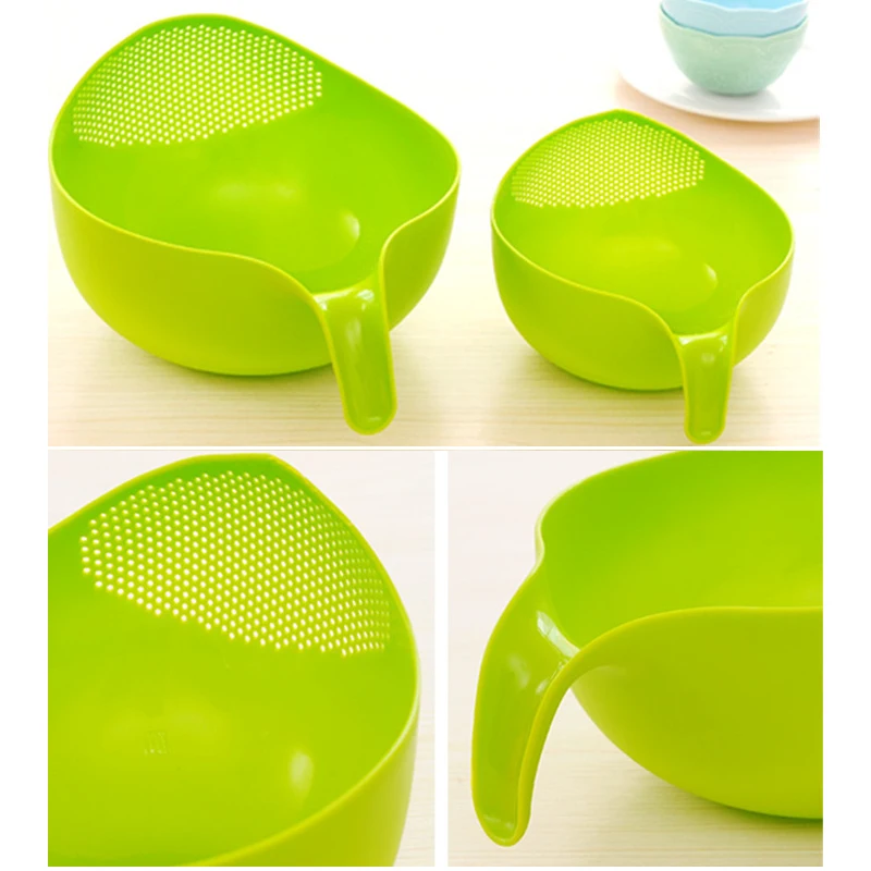3 цвета кухонный водяной дуршлаг для приготовления пищи пластиковый слив риса