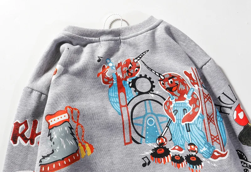 

Fashion Mens Sweatshirts Smiley Face Print Streetwear Men Harajuku Hip Hop Crewneck Sweatshirt Off White Lounge Wear Hoodie