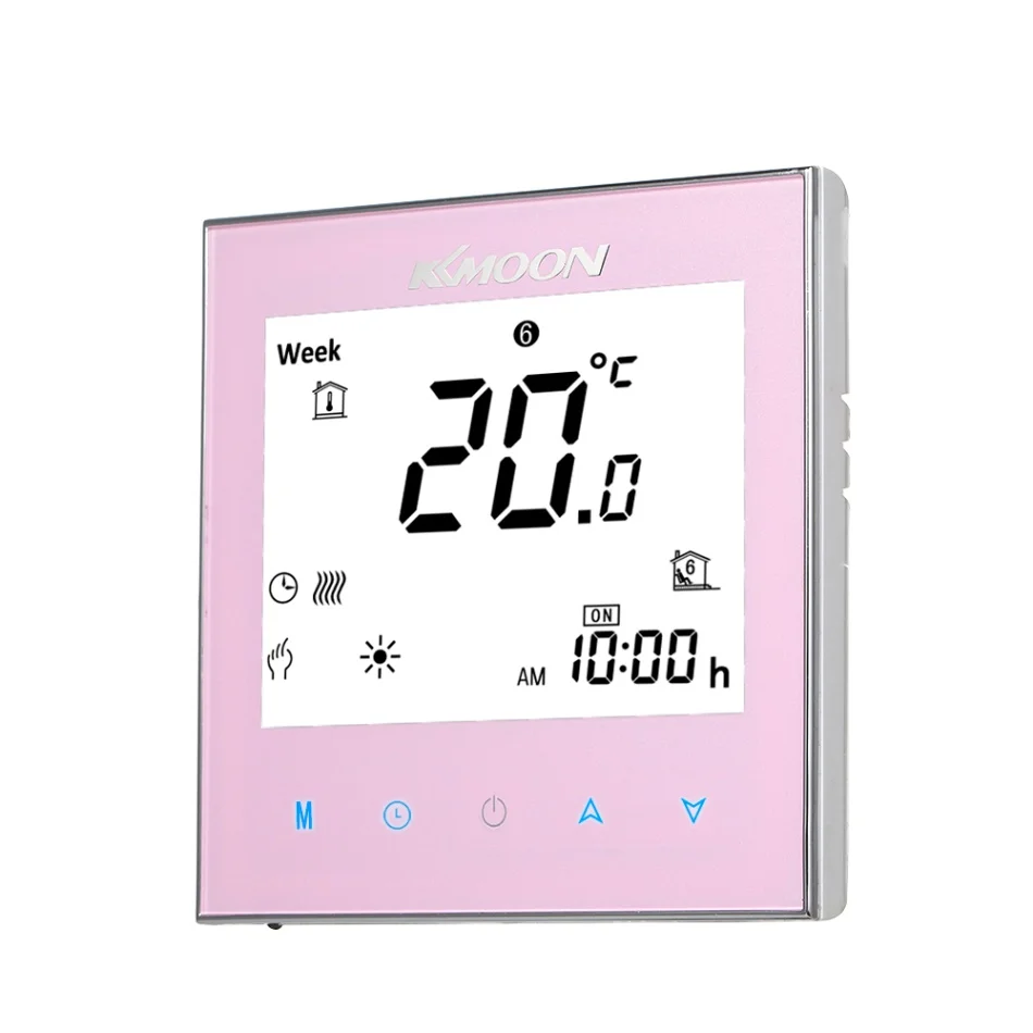 Pink 5A WiFi умный термостат регулятор температуры для нагрева воды работает с Alexa/Google Assistant/IFTTT Голосовое управление - Цвет: Pink