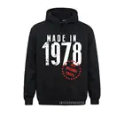 Сделано в 1978, все оригинальные детали, Спортивная одежда на день рождения, Свитшот Новинка для мужчин, одежда с длинным рукавом, пуловер, костюм