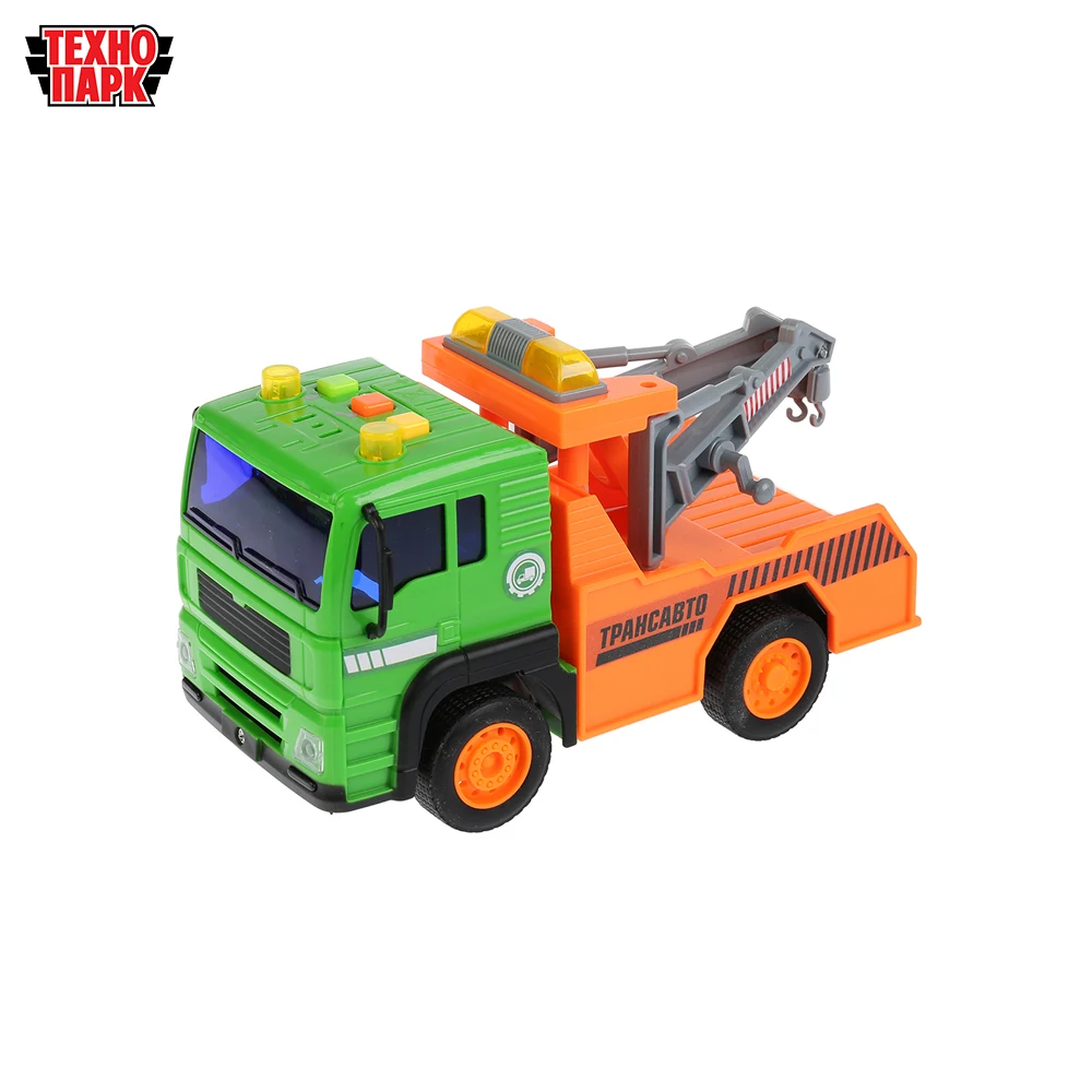 Машина ТЕХНОПАРК Автотягач 17см пластиковый со светом и звуком инерционный 262312 |