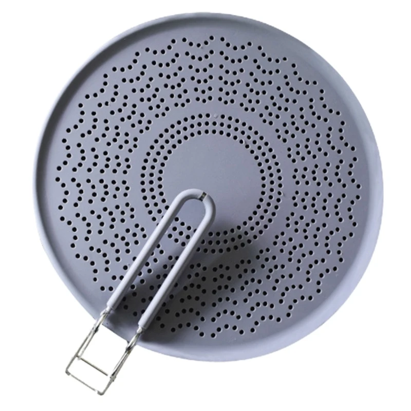 

Strainer Drain Board for frying Pan Silicone Splatter Screen Resistant Strainer B0KB