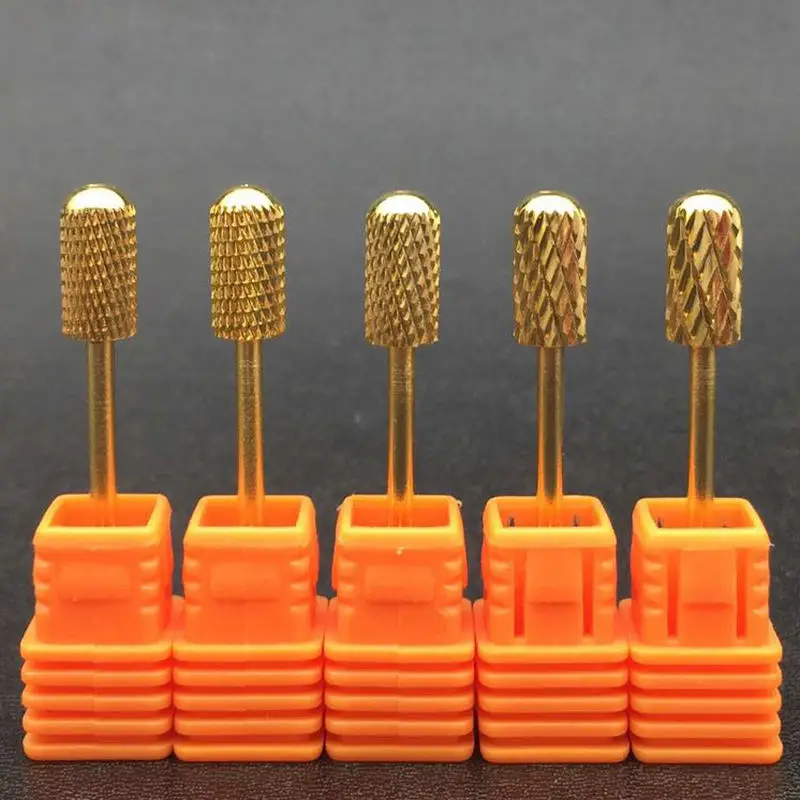 

Золотые карбидные сверла для ногтей машинка для маникюра аксессуары керамические фрезы для маникюра электрические напильники для ногтей