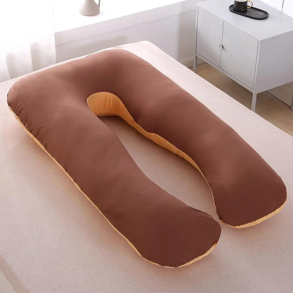 

Multi-functional Maternity Pillow Case Pure Color/Printing Pure Cotton Cover U-Type for Pregnancy Women Home Textile