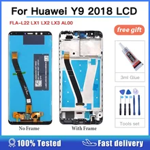 For Huawei Y9 2018 LCD Display Touch Screen Digitizer Assembly For Enjoy 8 Plus Screen Display with frame FLA-L22 FLA-LX2 LCD