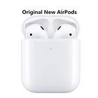 Оригинальный apple airpods 2 с зарядным устройством, наушник с чипом h1, bluetooth 5,0, совместим с iphone, ipad
