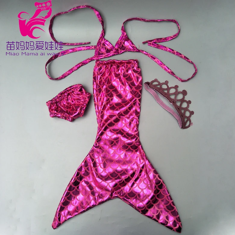 Кукольная одежда для 43 см Детская кукла платье принцессы русалки 18 дюймов