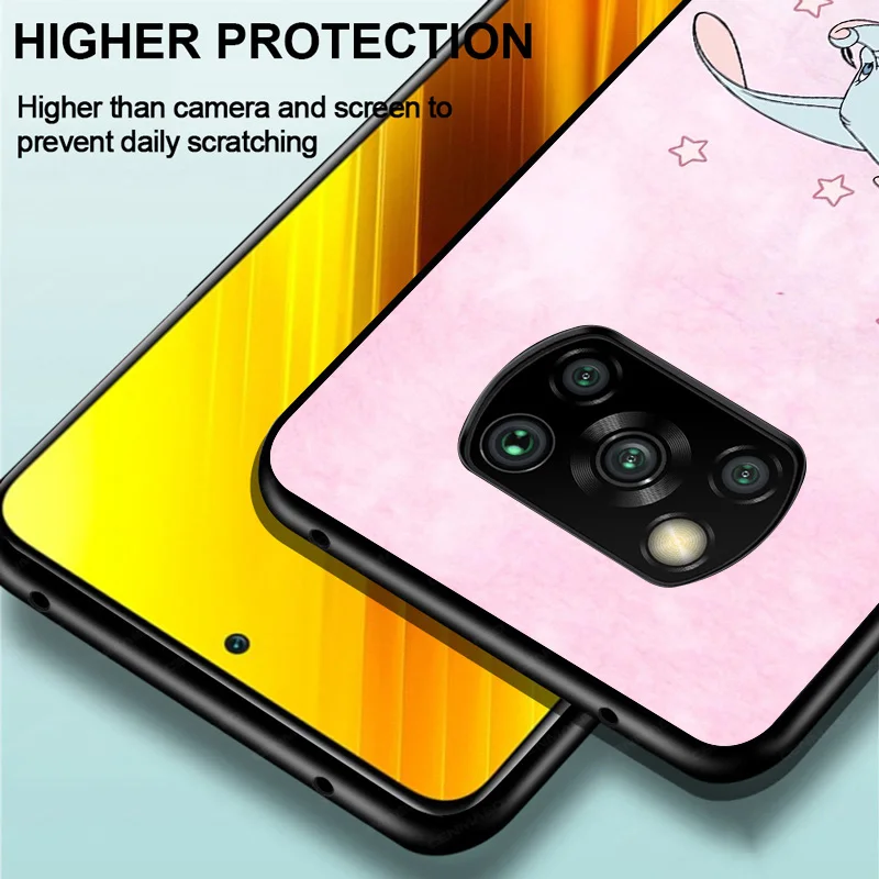 

Disney Cartoon Animation Dumbo For Xiaomi Poco C3 M3 M2 X3 NFC X2 F3 F2 F1 Mi A3 A2 Lite Pro Soft TPU Silicone Black Phone Case