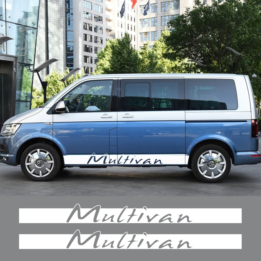 

«Машина», 2 шт., украшеющие наклейки для Volkswagen VW Multivan T4 T5 T6 полоска Наклейка с буквами гонки DIY авто тюнинг аксессуары
