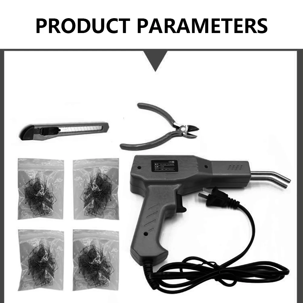 

Plastics Welder Hot Staplers Machine Garage Tools 50W Staple PVC Repairing Machine Car Bumper Repair Soldering Iron for Plastic