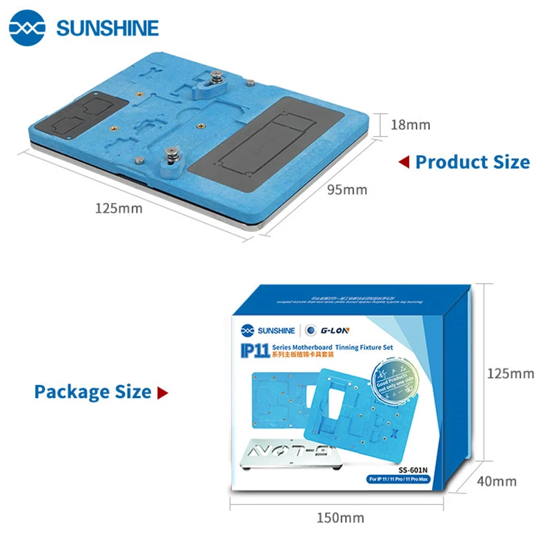 SUNSHINE &amp G-LON набор светильников для материнской платы 11/11Pro/11Pro Max X XS MAX PCB Jig