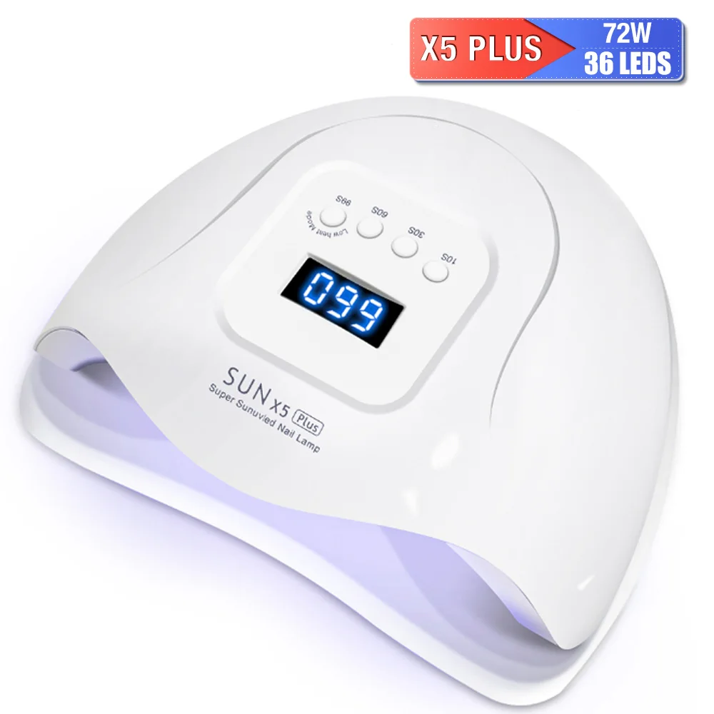 SUNX5 Max 114/72 Вт Светодиодная лампа для сушки ногтей 57/36 светодиодов УФ лед Гель лак
