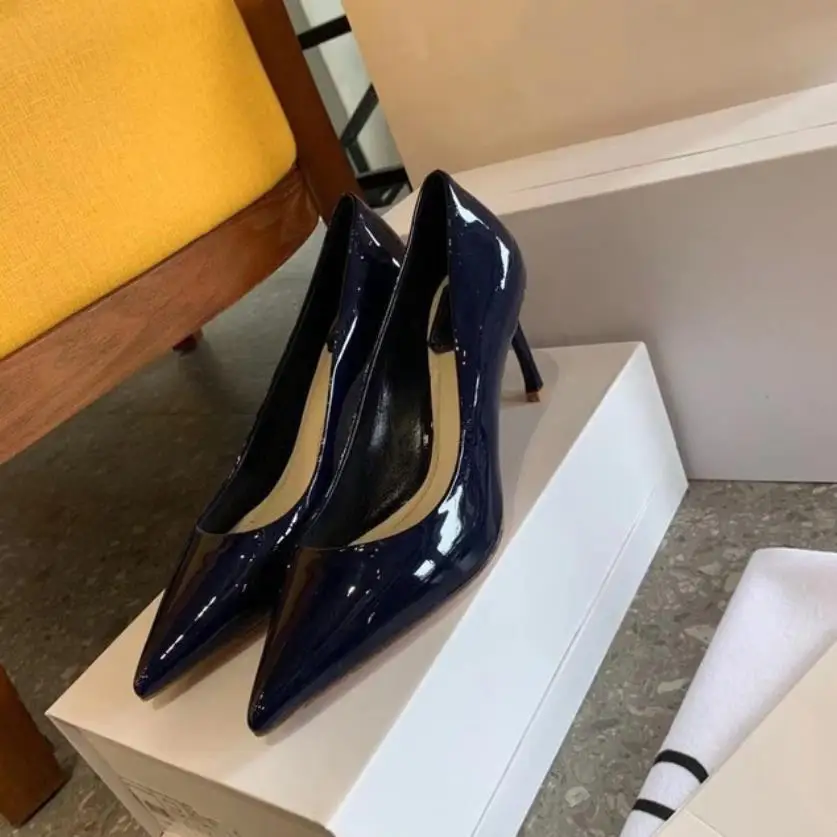 

Real Leather Women Pumps High Heels Shoes Woman Stiletto Pointed Toe Female Sexy Party Shoes Office Lady Wedding Shoes 34-42