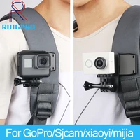 rotate backpack clip clamp mount for gopro hero 109876543 xiaomi yi 4k lite sjcam sj4000 h9h9r sports camera accessories