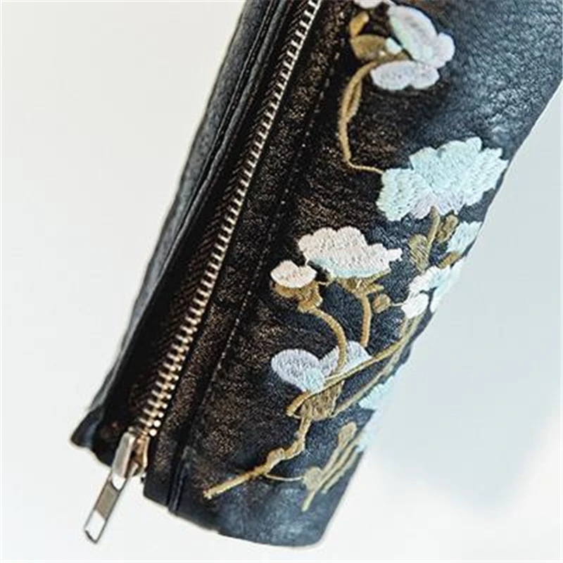

Spring Oversized Leather Jackets Female Autumn Leather Coat Pu Waistcoat Pu Embroidery Motorcycle Outerwear Slim Veste Manteau