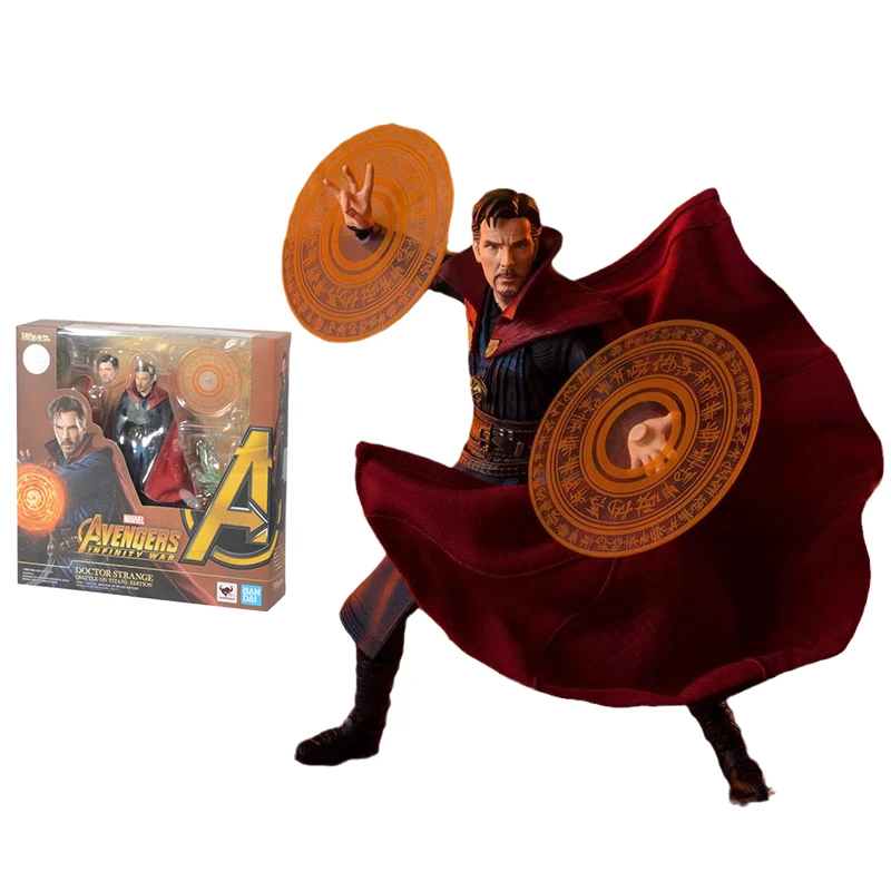 

Bandai Marvel Figures Anime Figure SHF Avengers: Infinity War Doctor Strange Genuine Model Action Toy Figure Toys for Children