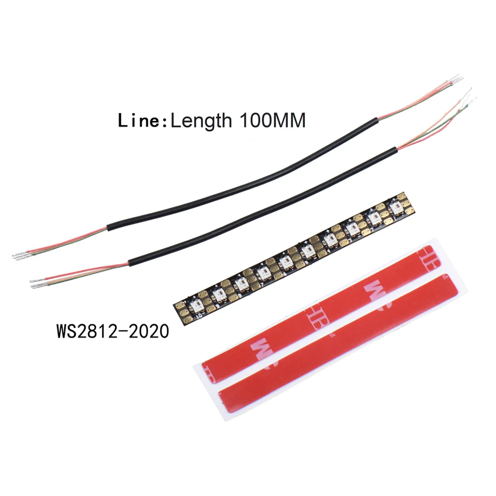 Новый стиль WS2812 гибсветильник вая полоса Светодиодная лента 10 высокая яркость 2020