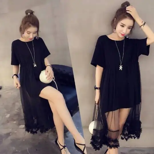 

Большой Размеры женское платье Лето жира девочка кружева шить размера плюс Размеры свободное Утягивающее высокие сапоги до колена длинное ...