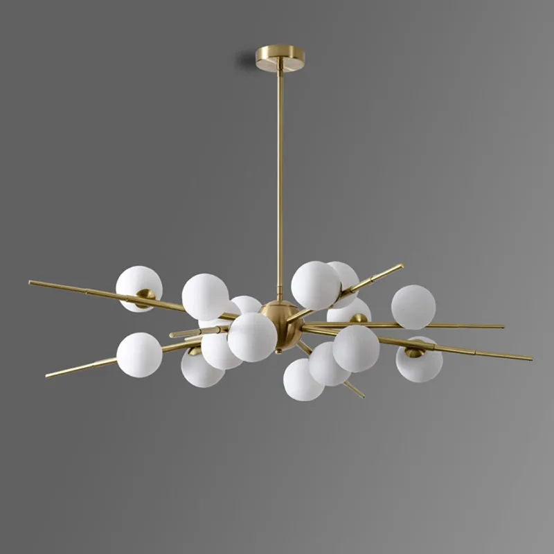 

Nordic LED glass chandelier luxury designer sputnik chandelier Living Room Bedroom Decorations home interior lighting