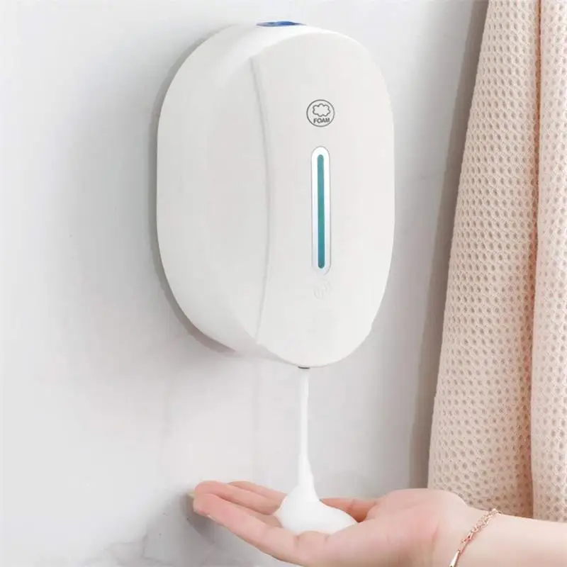 

550ml Touchless Automatic Sensor Foam Soap Dispenser Hand Sanitizer Liquid Gel Alcohol Spray Wall Mounted Bathroom Accessories