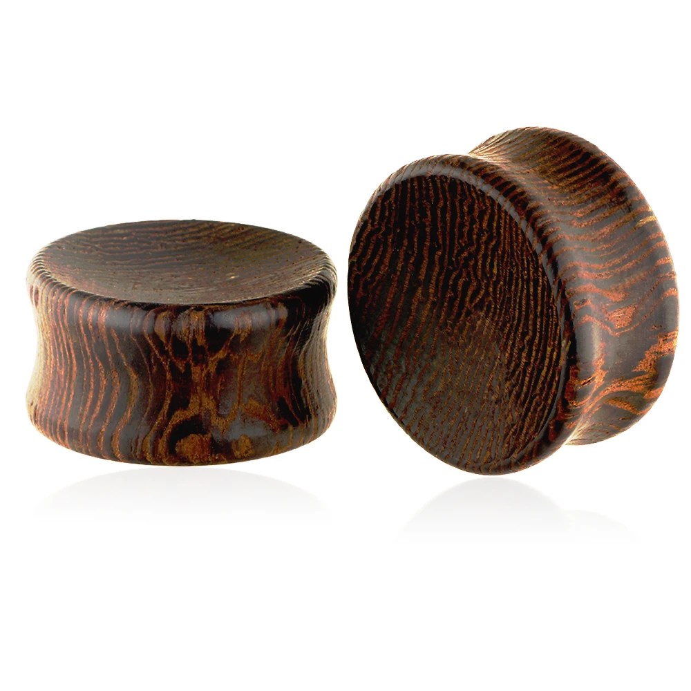 JUNLOWPY вогнутые туннели и Заглушки для ушей из натурального дерева винтажные
