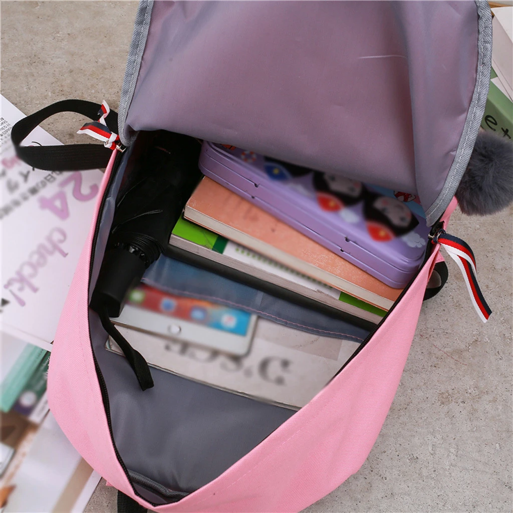 Модный женский рюкзак холщовая школьная сумка через плечо для подростков 2019